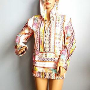 Beach By Exist baja boho hoodie